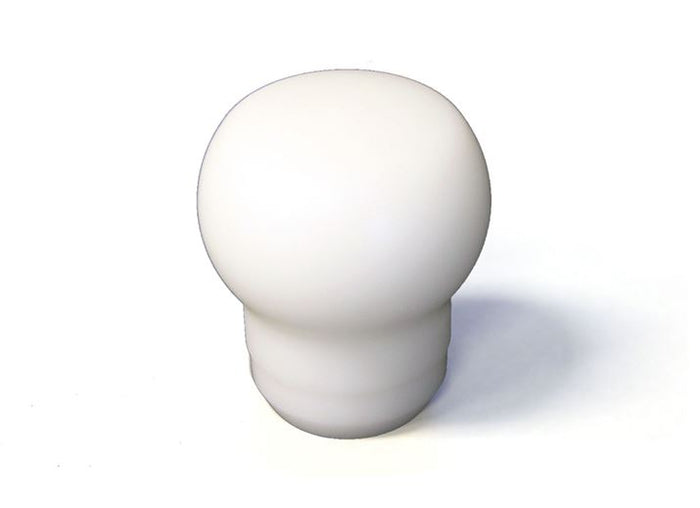 Torque Solution Fat Head Delrin Shift Knob White - Subaru 6MT Models (inc. STI 2004+ / WRX 2015+)